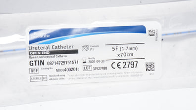Boston Scientific M0064002010 Open End Ureteral Cath. 5F x 70cm